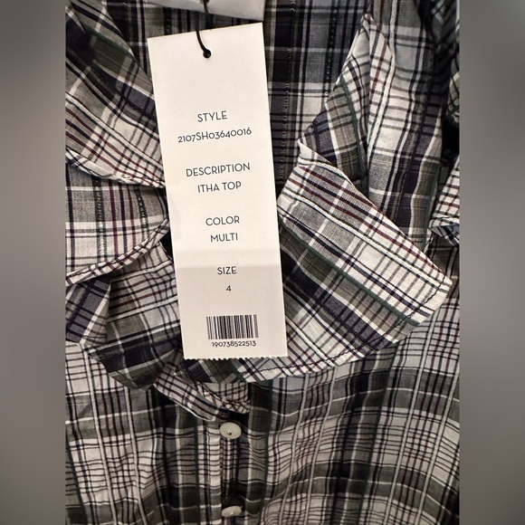Veronica Beard Itha blouse NWT SZ4 - Picture 5 of 9